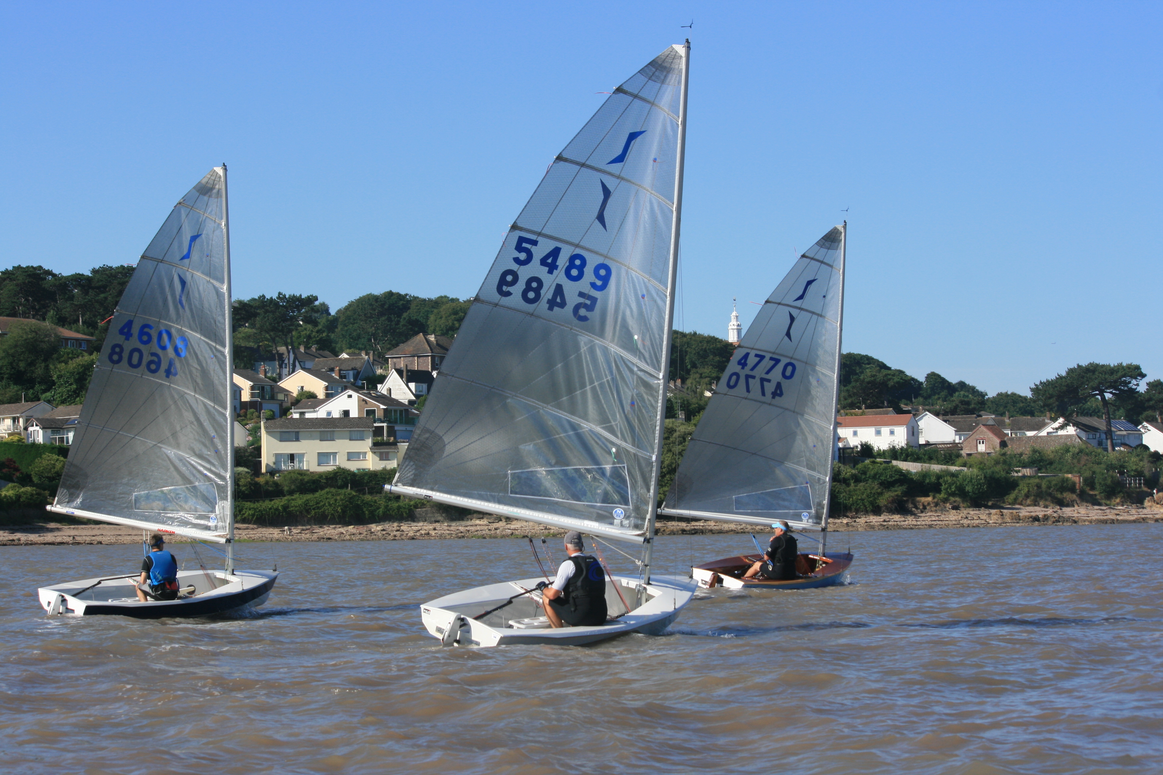Solos sailing at portishead